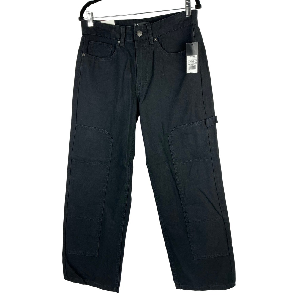 Original Use Mens Black Relaxed Carpenter Pants 30x30 Work Utility NWT‎